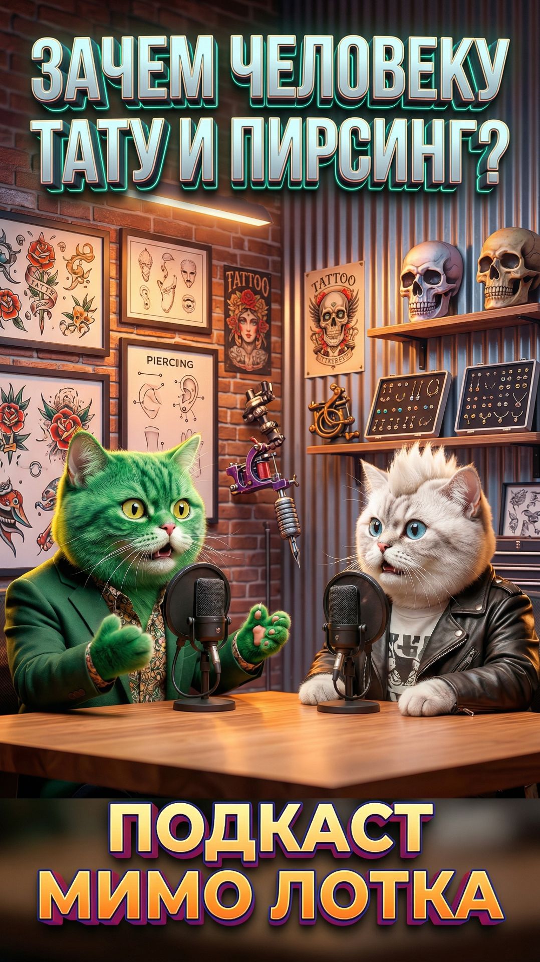 Тату штрихкод на ягодицах! как не забыть пароль от карты Подкаст котов Мимо лотка  юмор  жиза