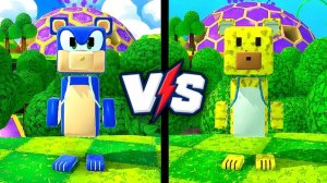 Соник Против Губки Боба в Поисках Всех Наклеек/Новое Обновление Super Bear Adventure