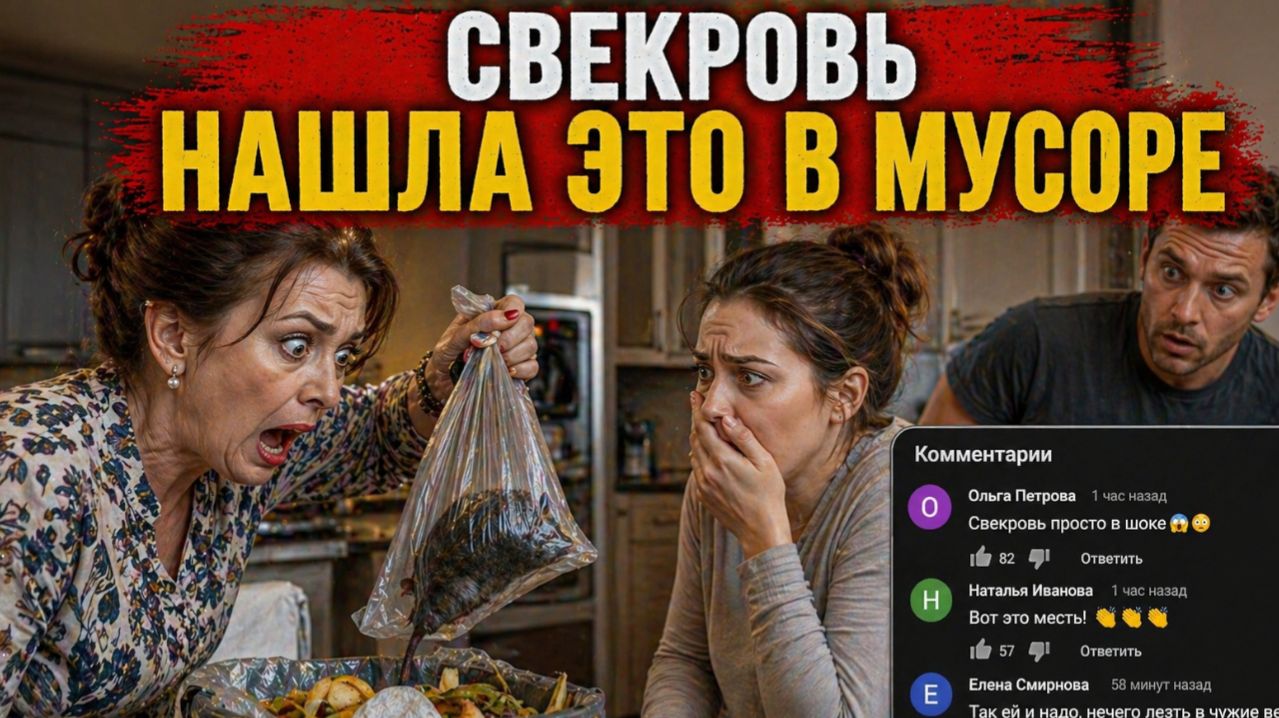 Истории из жизни. Свекровь рылась в моей помойке… пока одна находка не проучила её навсегда