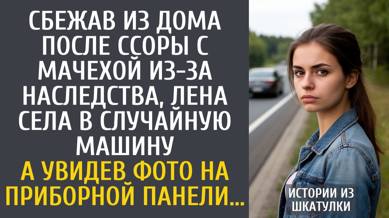 Истории из жизни Сбежав из дома после ссоры с мачехой из-за наследства, Лена села в случайную машину