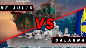 ЭСМИНЕЦ DE JULIO VS DALARNA! ЧТО ОКАЖЕТСЯ СИЛЬНЕЕ? VKPLAY TWITCH RUTUBE YOUTUBE МИР КОРАБЛЕЙ