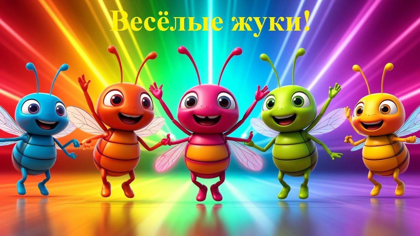 Весёлые жуки 👏 Весёлая песенка для детей смотреть онлайн