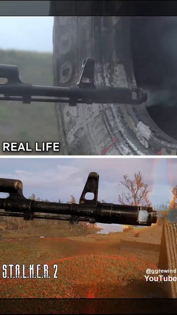 AK-74 в Реальности vs СТАЛКЕР 2. Лучшая графика на данный момент?