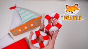 Мастер-класс Спасательный круг из фетра своими руками 🛟 Морской аксессуар для игрушек своими руками