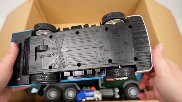 Мультик про машинки: Грузовичок и гараж . Собираем машинки из деталей! Развивающее видео