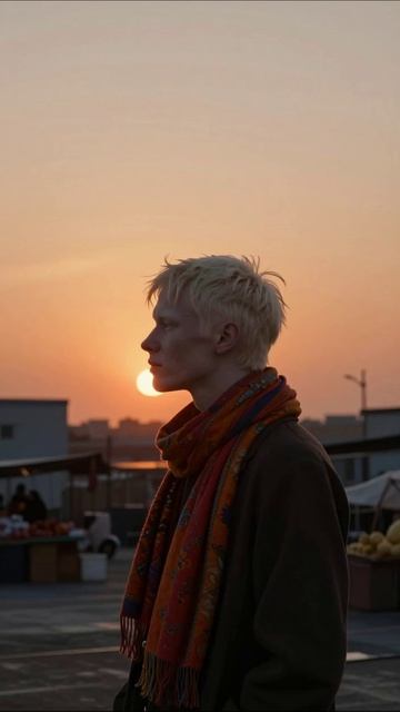 Закат на рынке: мгновение красоты #закат #рынок #моменты #фотография