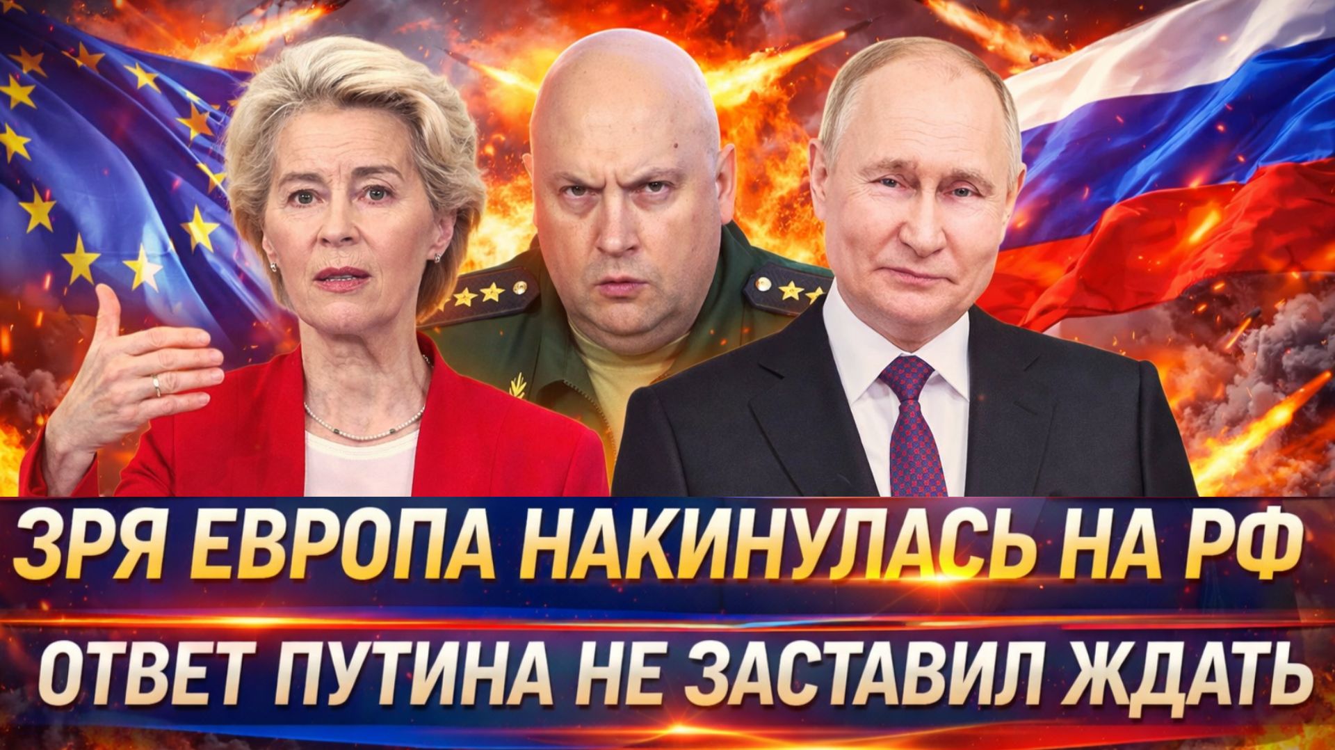 Зря Европа накинулась на Россию! Ответ Путина не застал себя ждать// На поле выходит Генерал