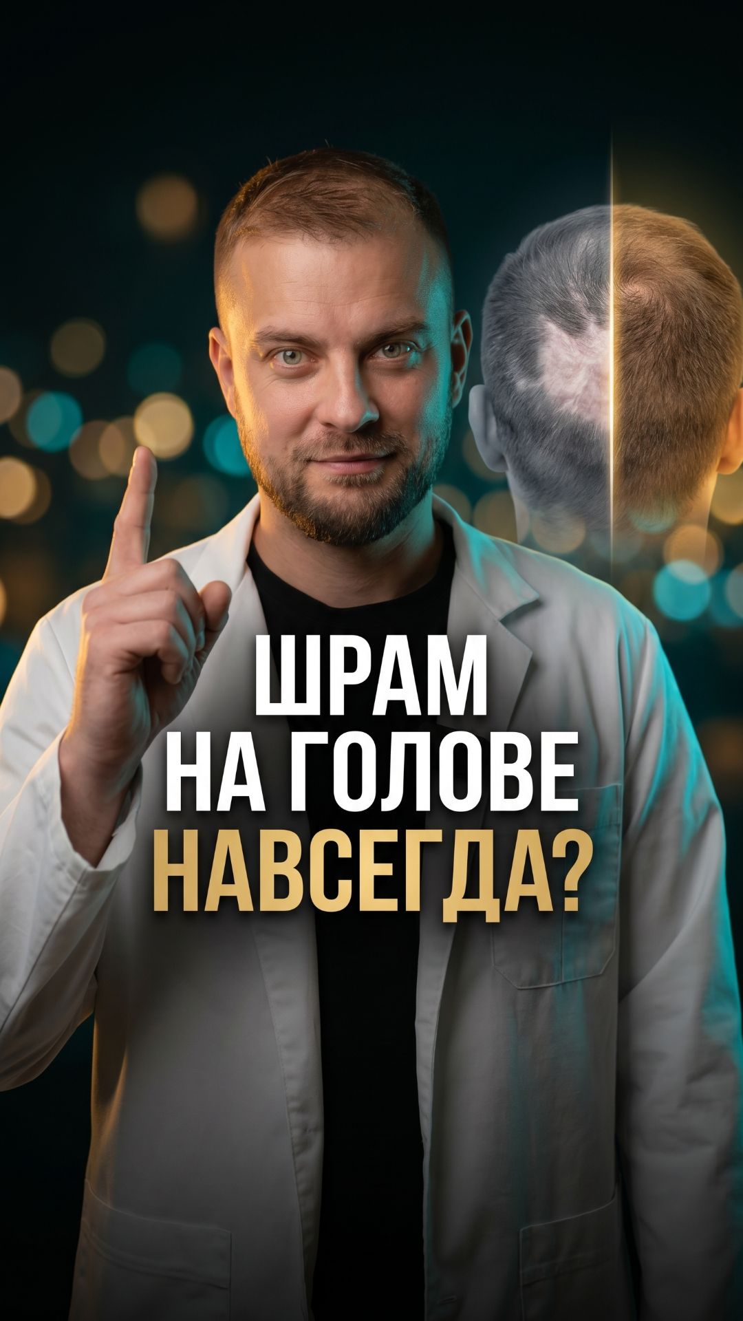 Шрам на голове — волосы не растут. Думаете навсегда? Нет