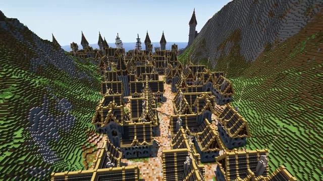 Средневековый остров [Minecraft Timelapse] Кэр Тилос