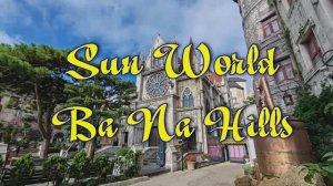 One Day In Ba Na Hills. French village in the fog.