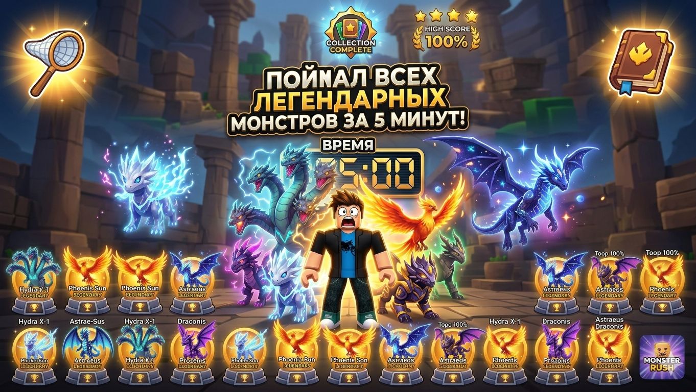 ЭТОГО МОНСТРА НЕВОЗМОЖНО ПОЙМАТЬ! Roblox Catching Monsters