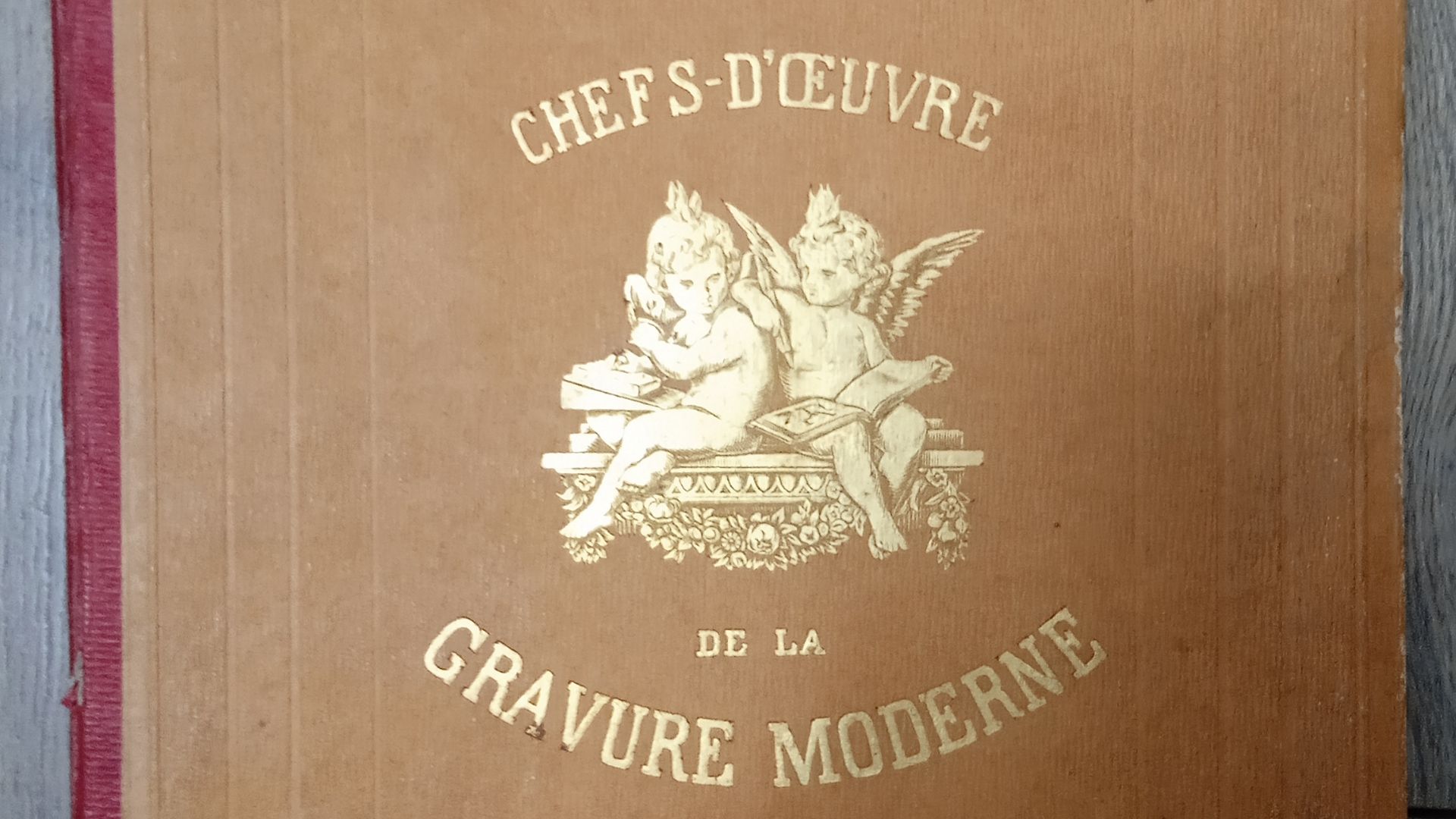 Антикварный альбом Chefs-d'oeuvre De La Gravure Moderne, 1869