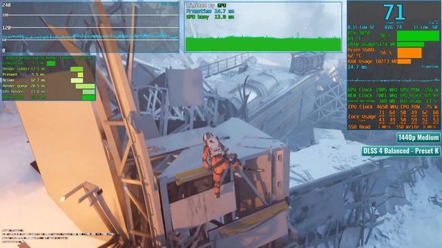 Aphelion  RTX 3070  Ryzen 5 5600X  1080p 1440p  DLSS 4 DLAA