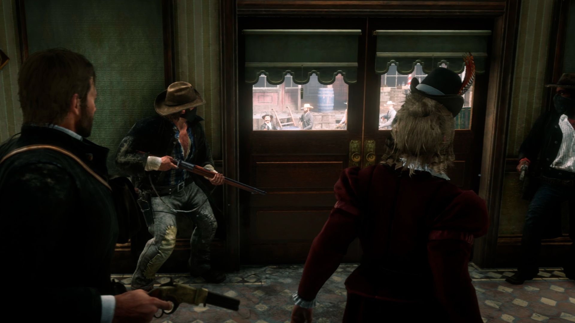 Red Dead Redemption 2 - серия 40 - Ограбление банка в Валентайне