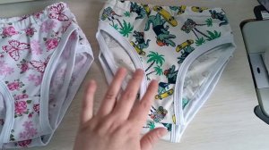 Новая партия трусиков для девочки на год.