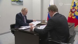 Владимир Путин провёл рабочую встречу с Министром здравоохранения Михаилом Мурашко, 28 апреля 2026