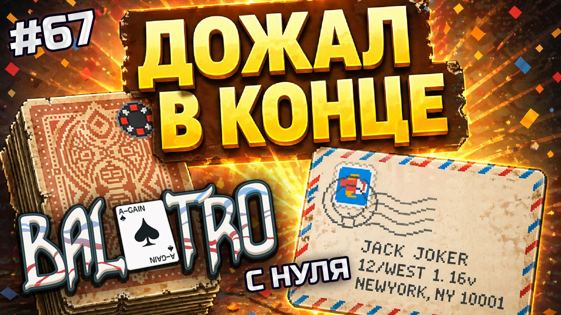 BALATRO С НУЛЯ #67 | ДЕНЕЖНЫЙ СТАРТ = УСПЕХ: нет лиц, нет проблем / ABANDONED DECK, BLACK STAKE (L4)