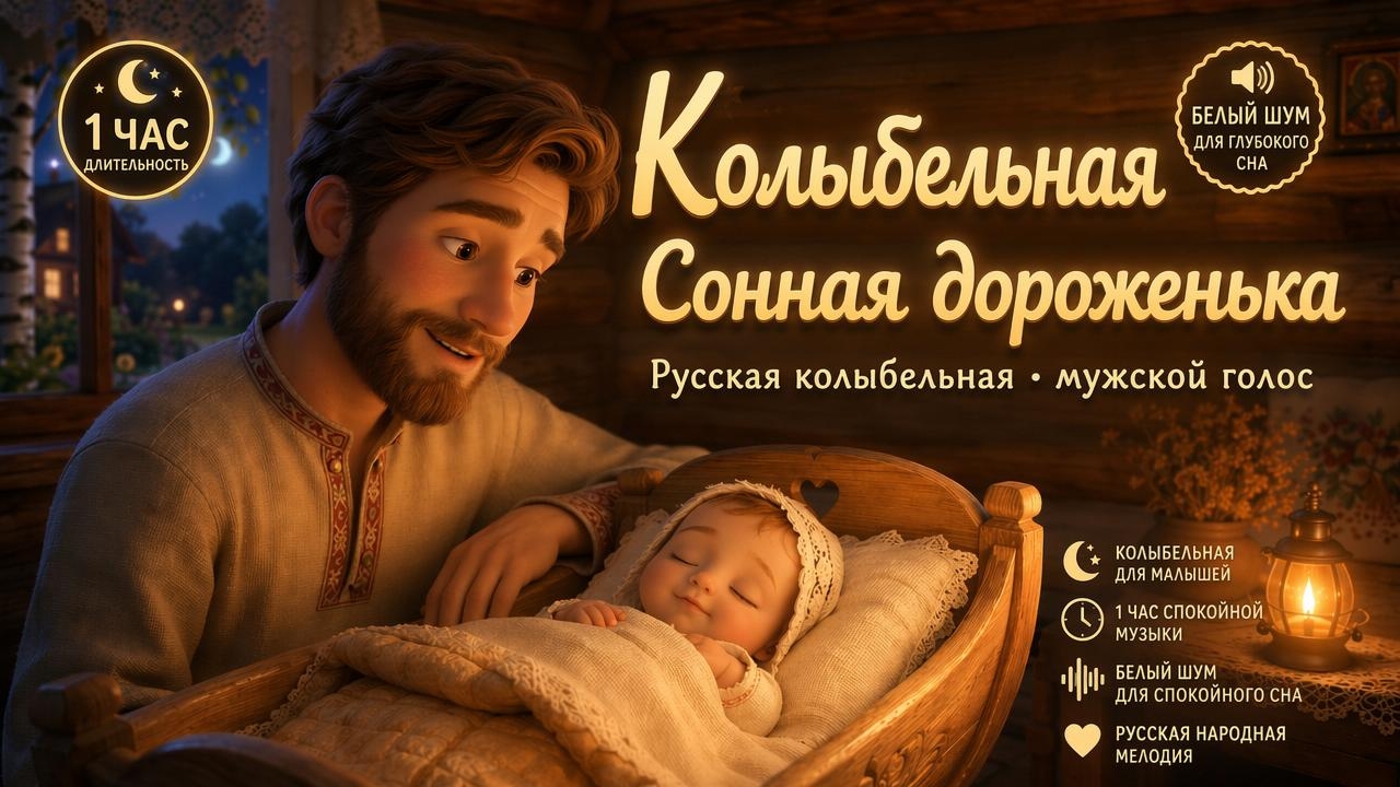 60 Минут Колыбельной для Малышей  Сонная дороженька  Русская Песня для Сна детям сон музыка
