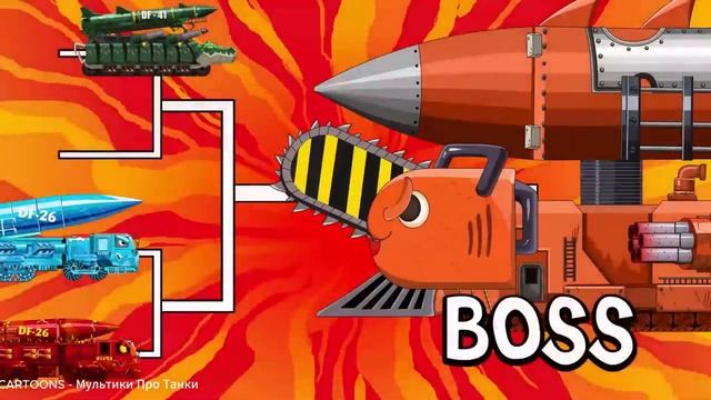 MEGA BOSS Drill SPRUNKI OREN vs MEGA TANK - Cartoons about tank