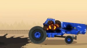 The  BIG ROTATION  land rover breaking through the defences of Moscow   Cartoons about tanks