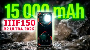 ПРОЧНАЯ НОВИНКА 📲 IIIF150 B2 Ultra 2026 - 15 000 мАч, FHD+, 120 Гц, G100, 200 МП, НОЧНАЯ 64 МП