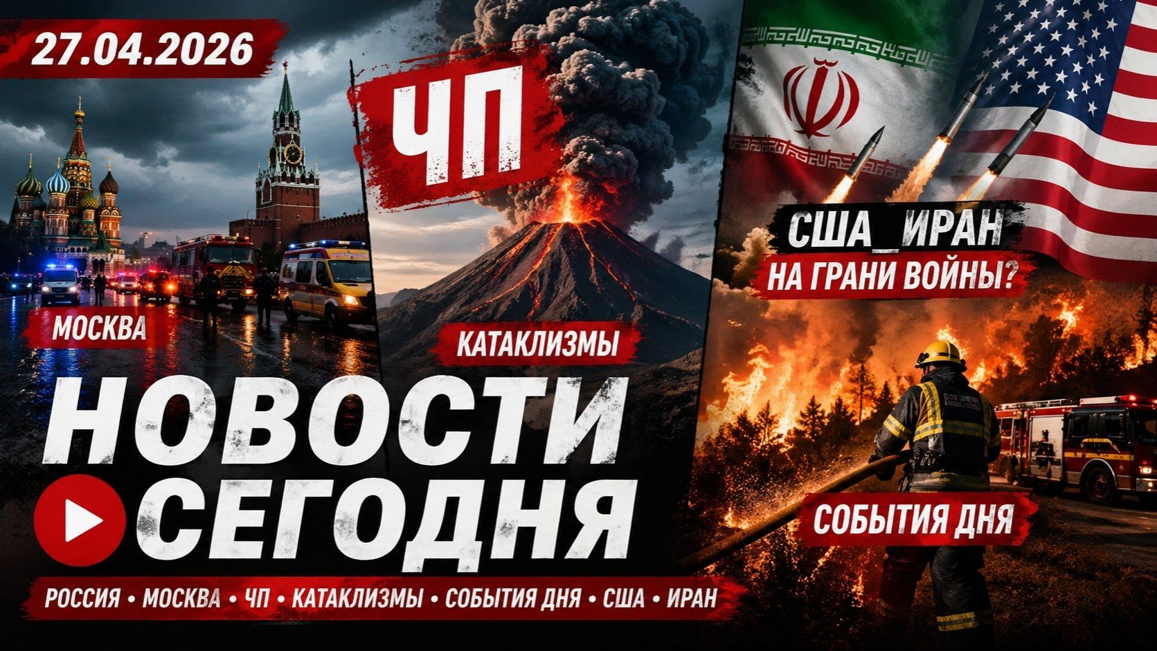 НОВОСТИ СЕГОДНЯ_ 27.04.2026 - Россия, Москва, ЧП, Катаклизмы, События Дня, США_ Иран