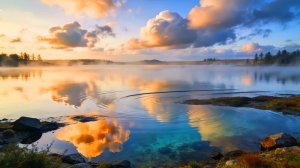 ✨ КРАСИВАЯ УСПОКАИВАЮЩАЯ МУЗЫКА ДЛЯ СНА 1,5 ЧАСА 🎵 ТУМАННАЯ РАССЛАБЛЯЮЩАЯ МУЗЫКА ДЛЯ ДУШИ НА ОЗЕРЕ