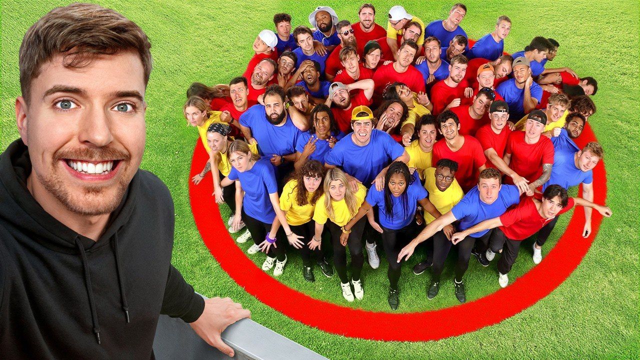 КТО ПОСЛЕДНИЙ ПОКИНЕТ КРУГ, ПОЛУЧИТ $500,000 MRBEAST МИСТЕРБИСТ НА РУССКОМ мистер бис