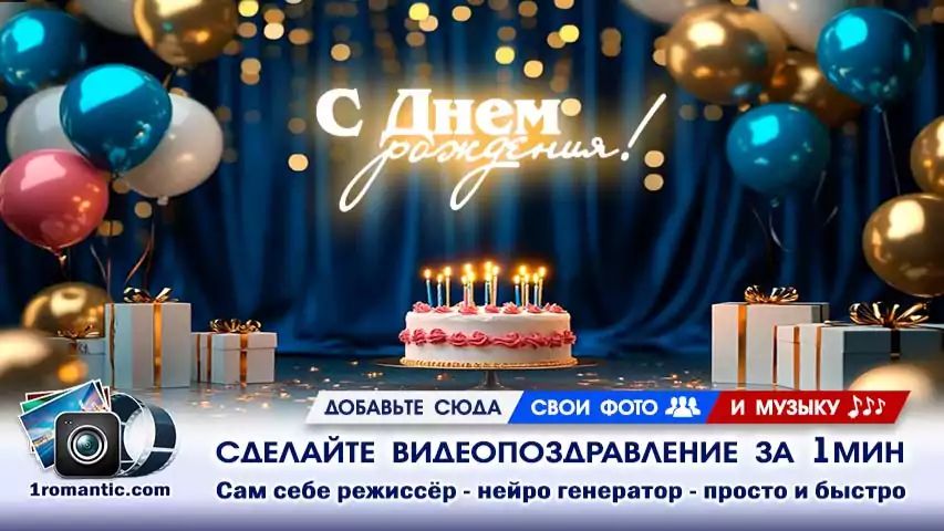 ДР Видео из Фотографий  Создать Бесплатно Онлайн