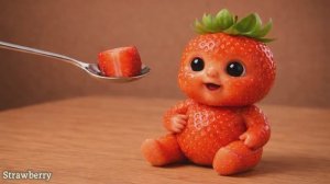 Фруктовые малыши едят настоящие фрукты! 😭🍓 Милое и приятное ASMR-видео