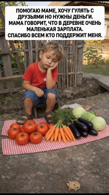 Помогаю маме, хочу гулять с друзьями но нужны деньги.Мама говорит, что в деревне маленькая зарплата.
