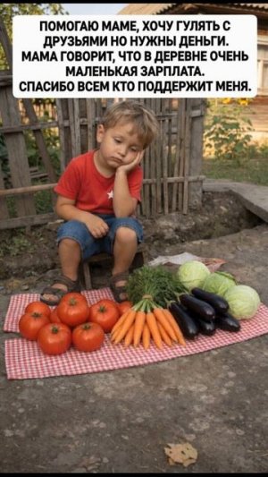 Помогаю маме, хочу гулять с друзьями но нужны деньги.Мама говорит, что в деревне маленькая зарплата.
