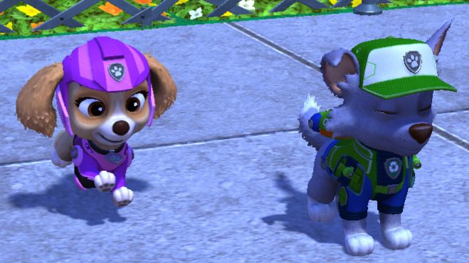 Щенячий патруль. Гончик и Либерти бегут по крышам расчищать затор. Для детей. ч 15