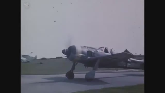 WWII Air Combat Restored Historical Footage In Color