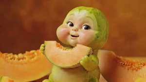 Невероятно приятное - Милые фруктовые малыши, поедающие фрукты ASMR-видео эффект