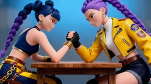 Руми против Зои 🔥 Самый напряженный бой в истории! | Охотники на демонов K-Pop