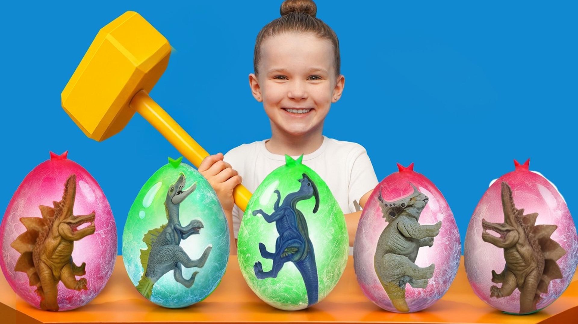 ПЯТЕРО ДЕТЕЙ НАХОДЯТ ЗАМОРОЖЕННЫЕ ЯЙЦА ДИНОЗАВРОВ / ГИГАНТСКИЕ ДИНОЗАВРЫ / ДЕТСКАЯ ВСЕЛЕННАЯ