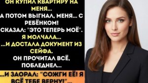 Он Кричал  «Это Моё!» — Пока Я Не Достала Документ из Сейфа!