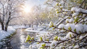 Снег в апреле