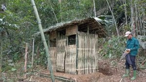 Строю прочное бамбуковое убежище в глухом лесу. Бушкрафт