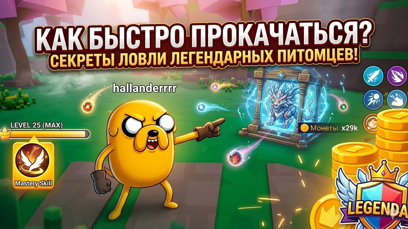 КАК БЫСТРО ПРОКАЧАТЬСЯ? Секреты ловли легендарных питомцев в Roblox