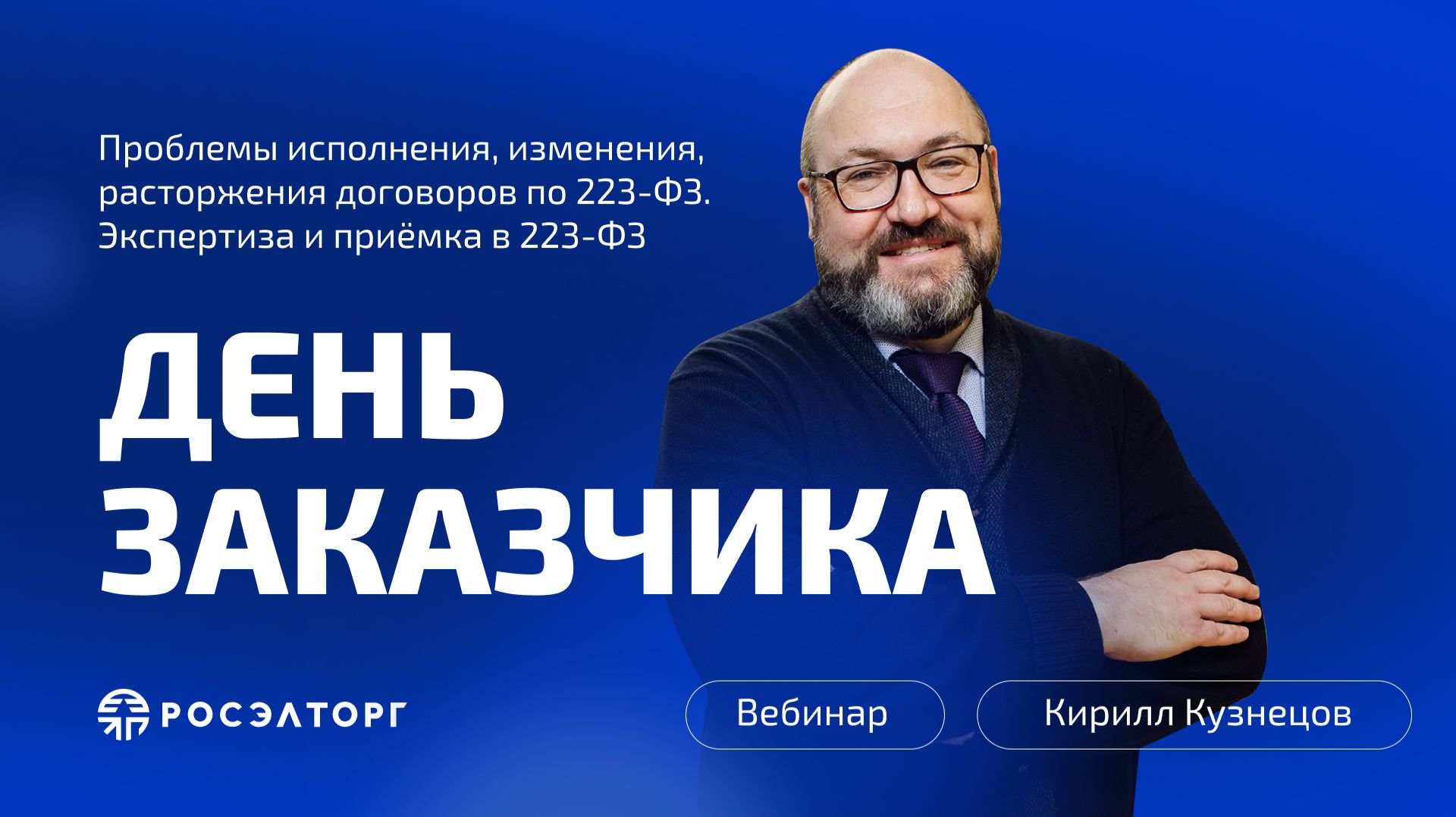 День заказчика Росэлторг. Проблемы исполнения, изменения, расторжения договоров по 223-ФЗ