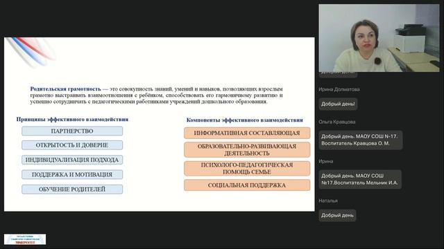 23.03.2026 Просвещение родителей 1 поток -Сорокина В.А.-