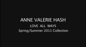 Показ женской коллекции Anne Valerie Hash весна-лето 2011