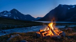 Костер у реки