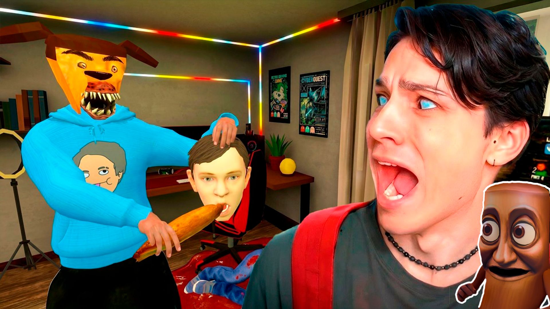 ХОЛИБАМ СТАЛ ТИМОХОЙ И НАКОРМИЛ СКУЛБОЯ ВКУСНЫМ ПИРОЖКОМ В ПОБЕГ ОТ БЛОГЕРА