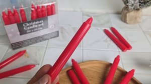 Свечи столовые МИНИ, красные, 10 см, 20 шт., S37300510