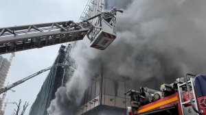 Стали известны подробности пожара в строящемся здании на севере Москвы.
