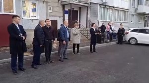 Выступление актива на открытие объекта по ул. М.Жукова