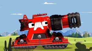 Is the Pepsi Tank a new Soviet monster   Pepsi Tank Vs Hks - Fire Truck Tank   Мультики про танки